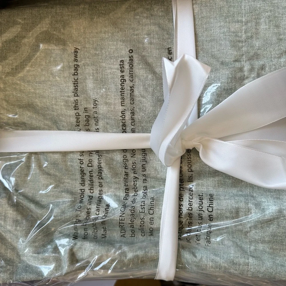New OEKO-TEX Certified Twin/Twin Extra Long Camden Comforter Set Sage Green